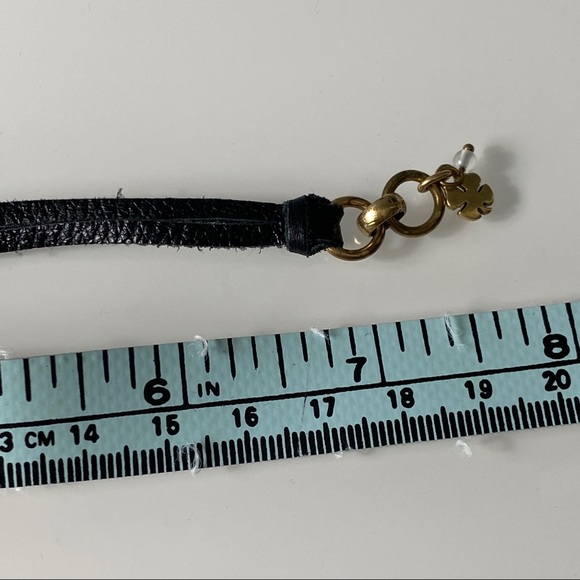 Lucky Brand | Black Leather & Rhinestone Bracelet - Picture 7 of 7